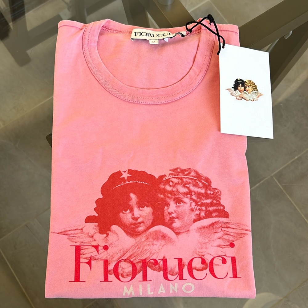 NWT Fiorucci Milano Pink Angels T-shirt